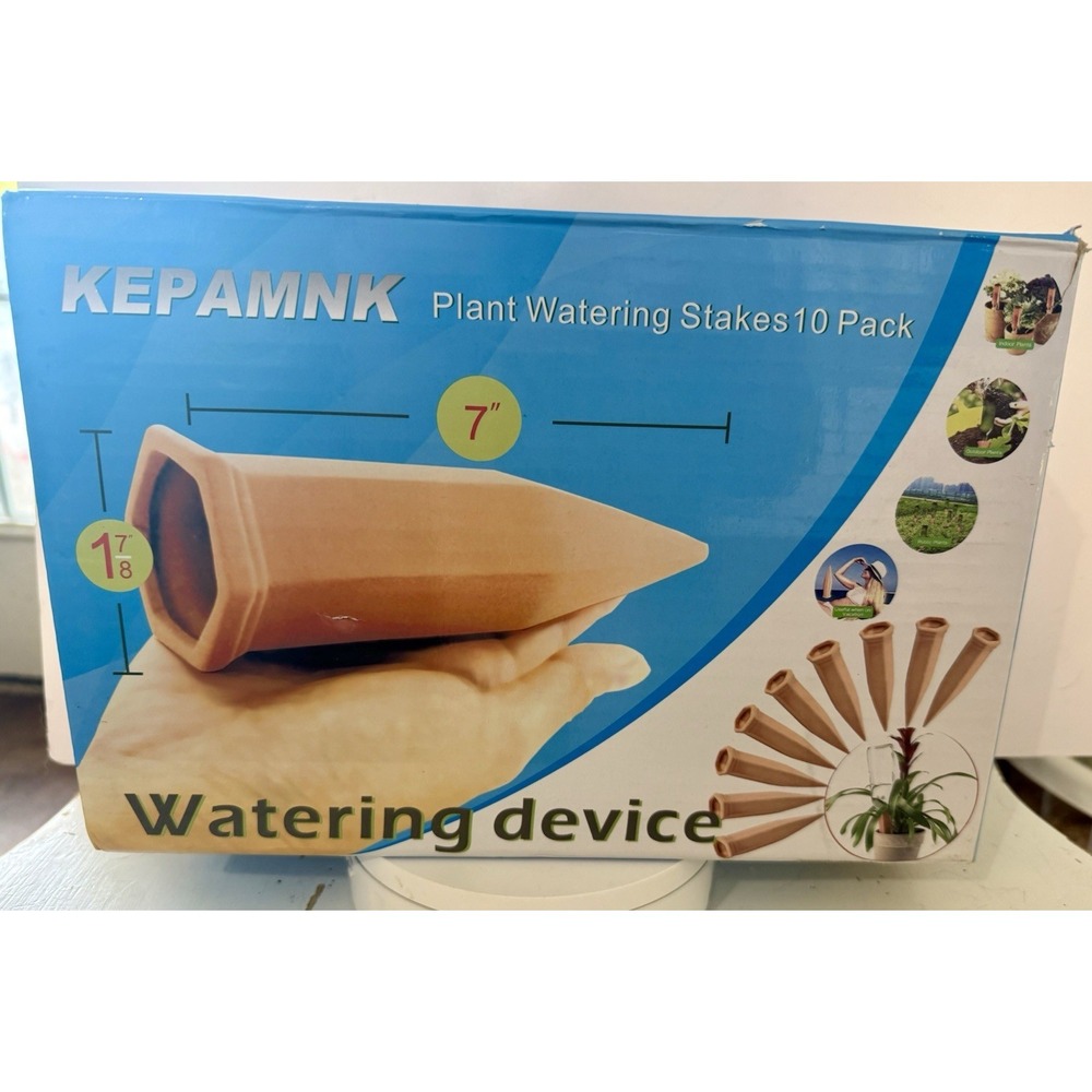 10 Pack Terracotta Plant Watering Stakes for Vacations Great for Indoor&Outdoor